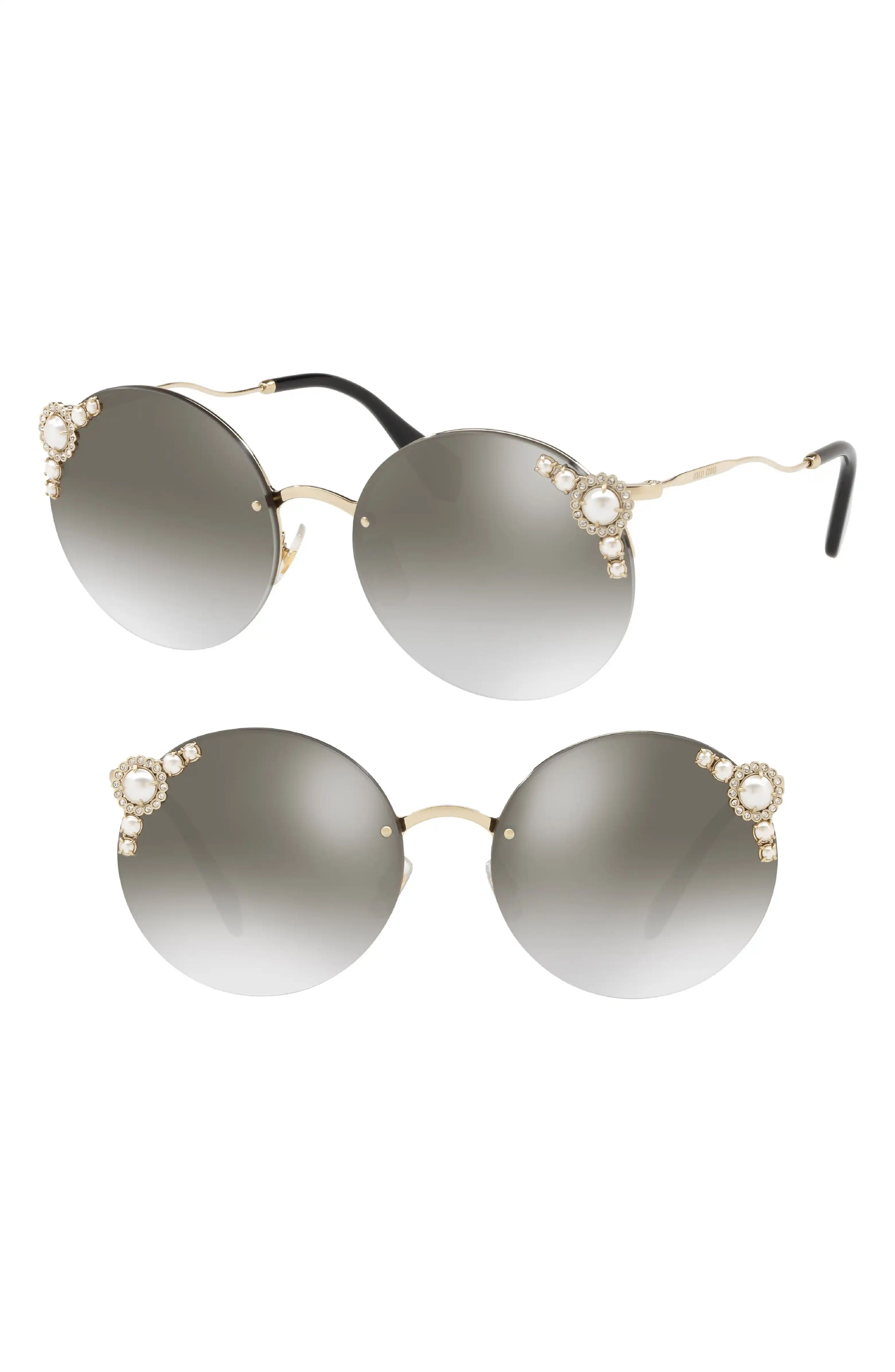 60mm Gradient Embellished SunglassesMIU MIU | Nordstrom