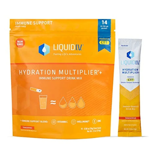 Liquid I.V. Hydration Multiplier + Immune Support, Easy Open Packets, Fresh Tangerine Flavor | Walmart (US)