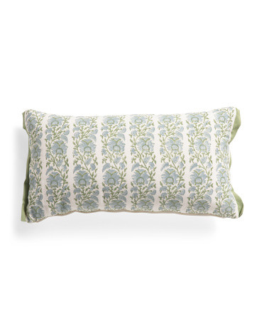 14x26 Block Print Decorative Pillow | TJ Maxx