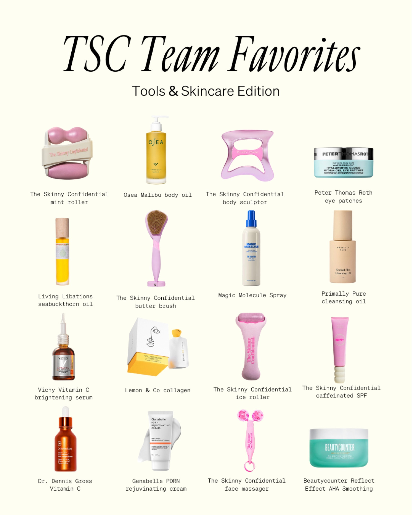 TSC TEAM FAVORITES: Tools & Skincare Edition