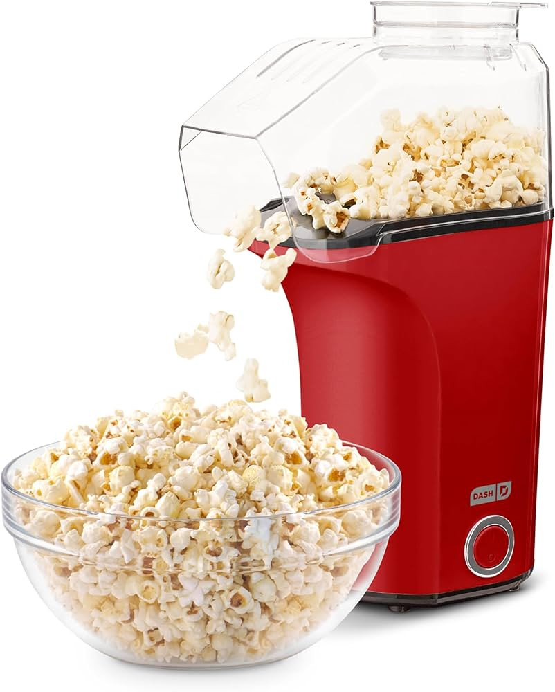 DASH Hot Air Popcorn Popper Maker with Measuring Cup to Portion Popping Corn Kernels + Melt Butte... | Amazon (US)