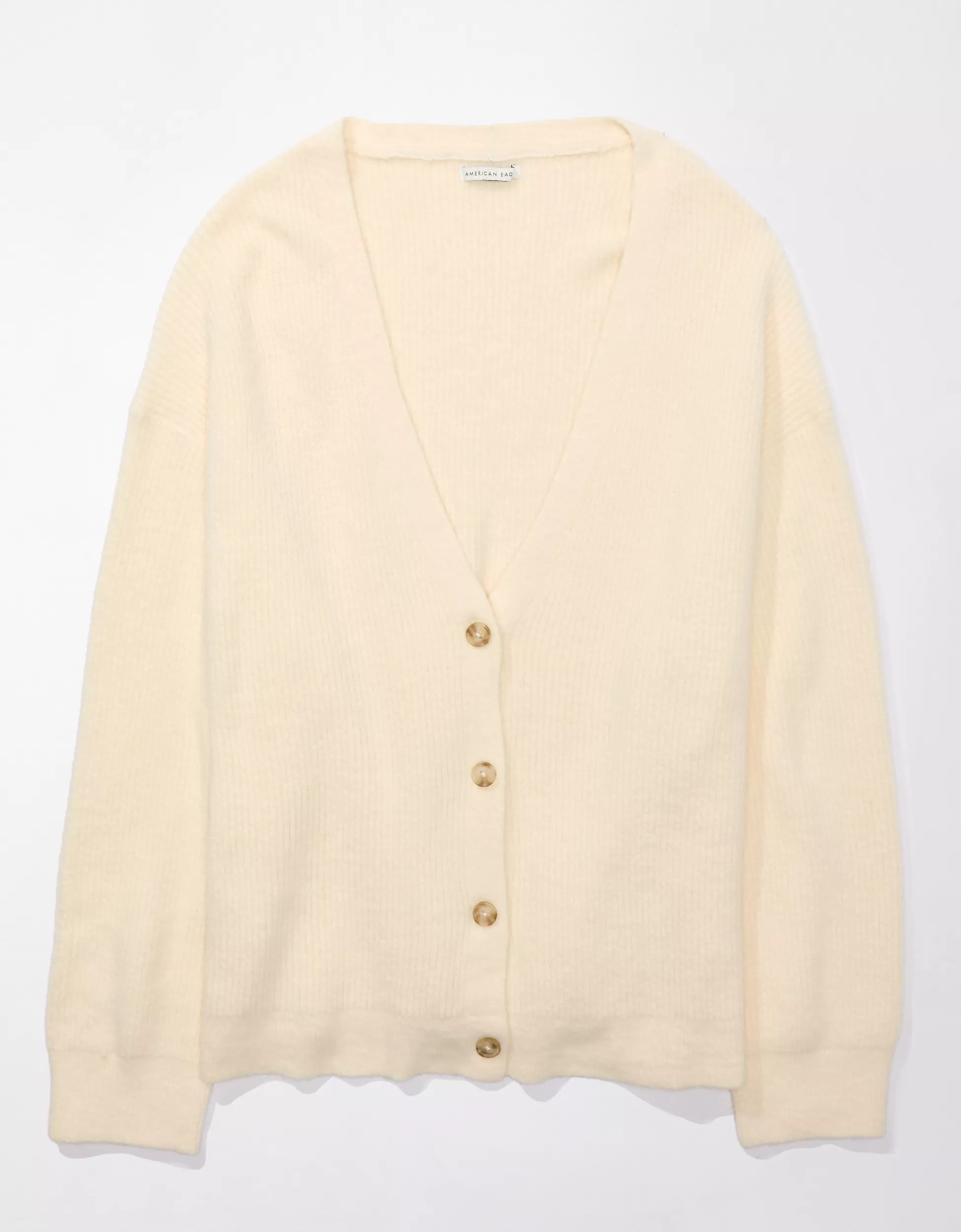 AE Oversized Button-Front Cardigan | American Eagle Outfitters (US & CA)
