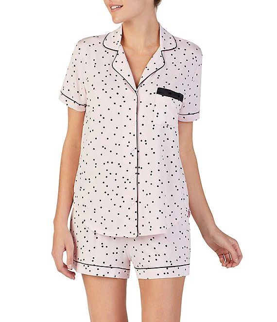 Dot Print Jersey Shorty Coordinating Pajama Set | Dillard's