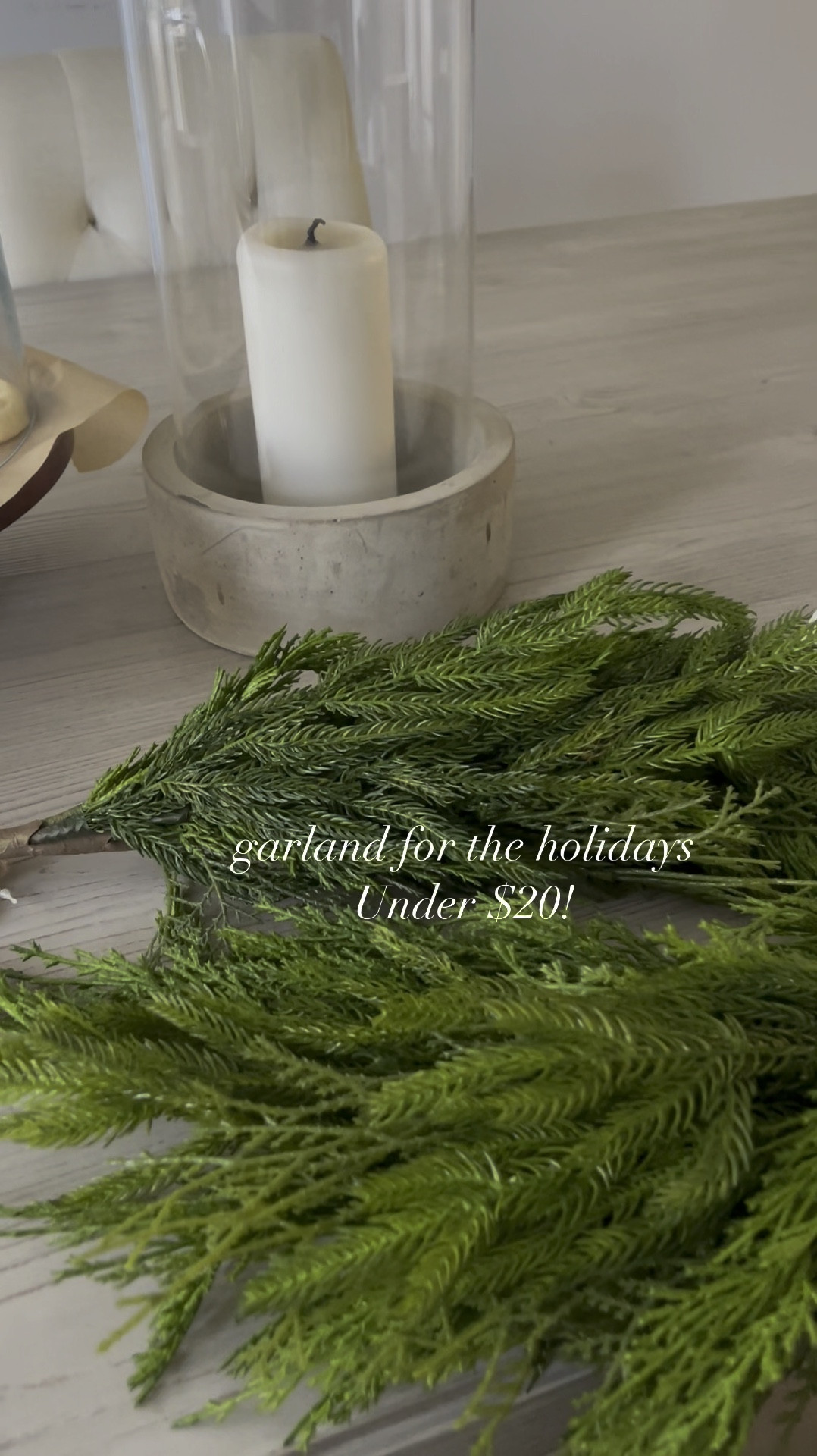 Holiday home decorating for the holidays 
Pine comb Garland best selling under $20 
Christmas decor 
Linked wreaths, holiday gold and bronze bells and other berry stems too! 


#LTKVideo #LTKHoliday #LTKHome