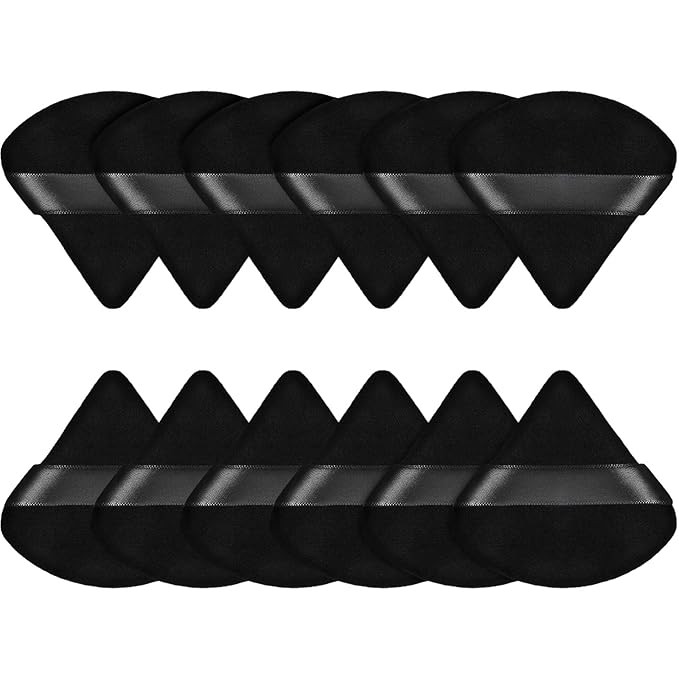 12 Pieces Powder Puff Face Triangle Makeup Puff for Loose Powder Soft Body Cosmetic Foundation Sp... | Amazon (US)