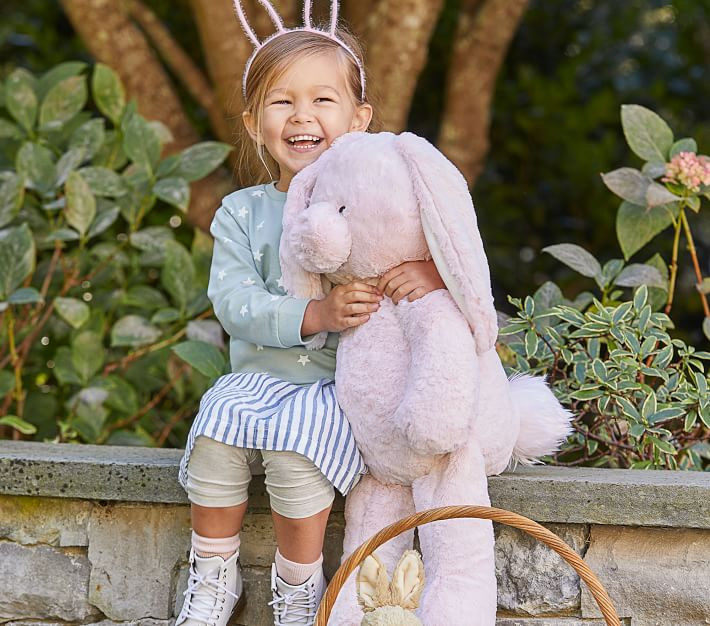 Jumbo Long-Eared Easter Bunny Plush | Pottery Barn Kids