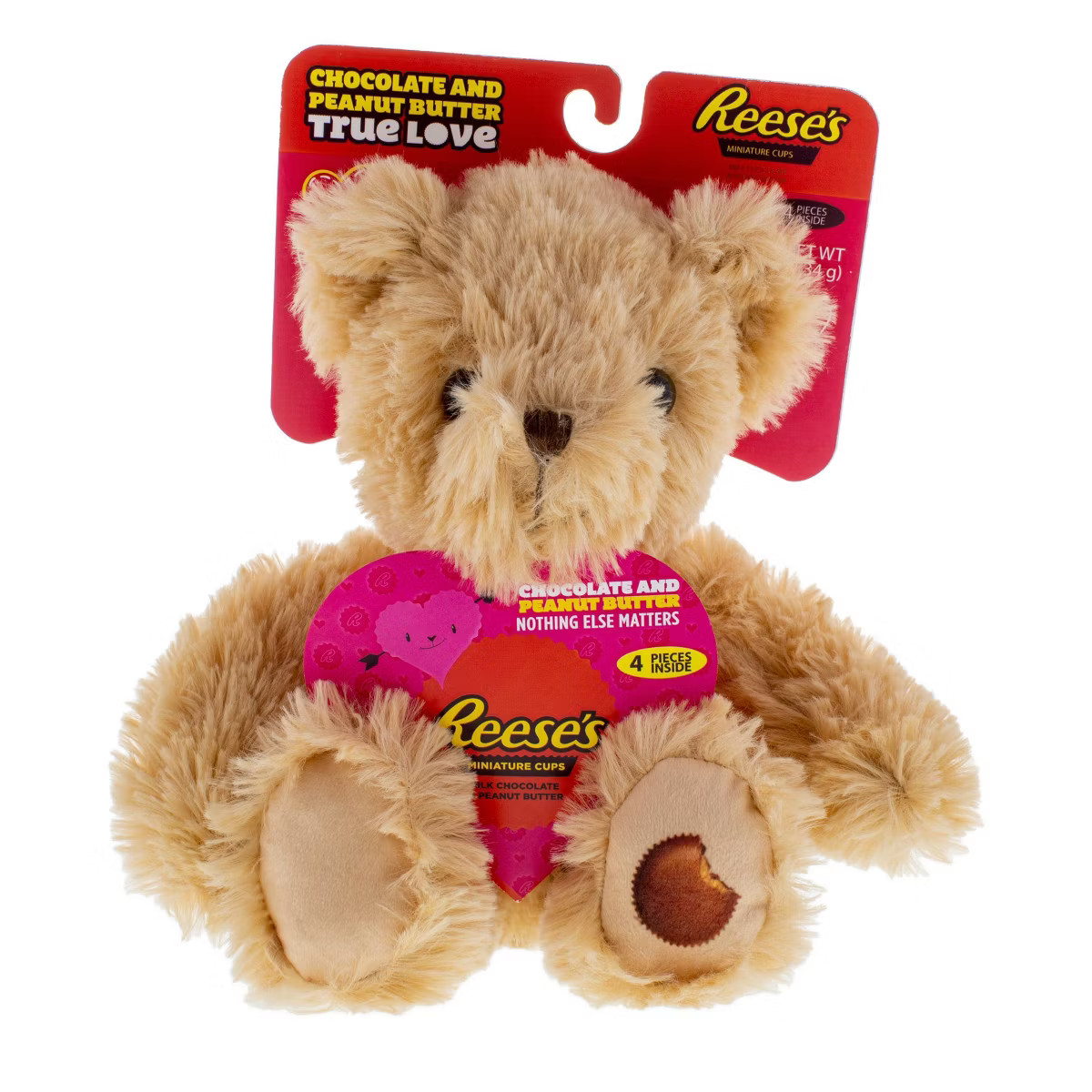 Reese's Valentine's Tan Bear with Reese's Miniatures - 0.9oz | Target