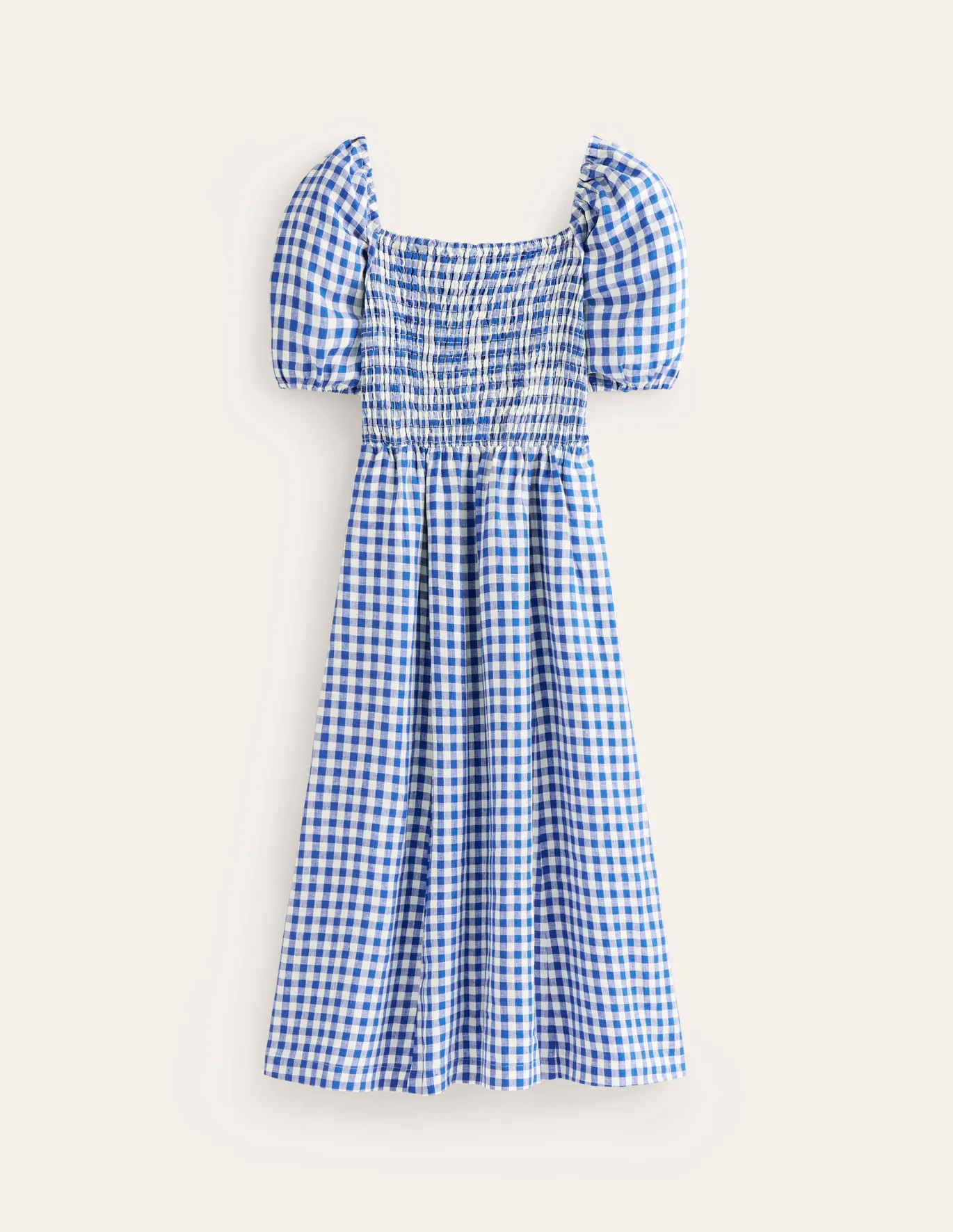 Sky Smocked Linen Midi Dress | Boden (US)