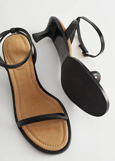 Strappy Kitten Heel Leather Sandals | & Other Stories (EU + UK)
