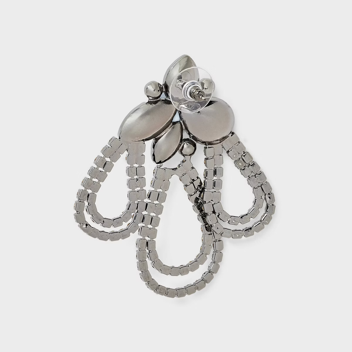 Post Rhodium Earrings - A New Day™ Clear | Target