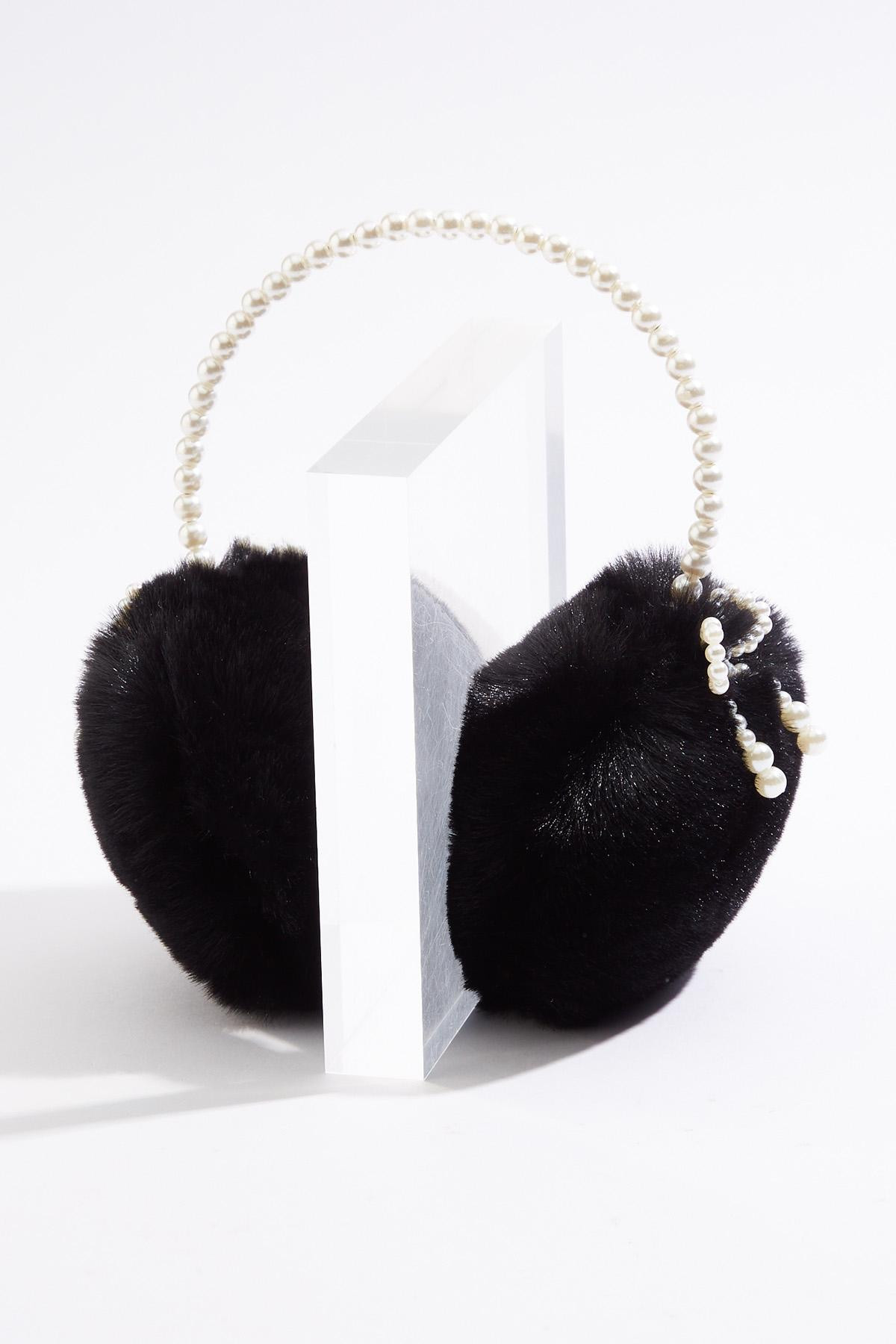 Pearl Headband Fur Earmuffs | Cato Fashions