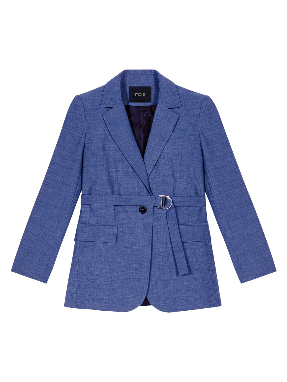 Women's Belted Blazer - Petrol Blue - Size 4 | Saks Fifth Avenue