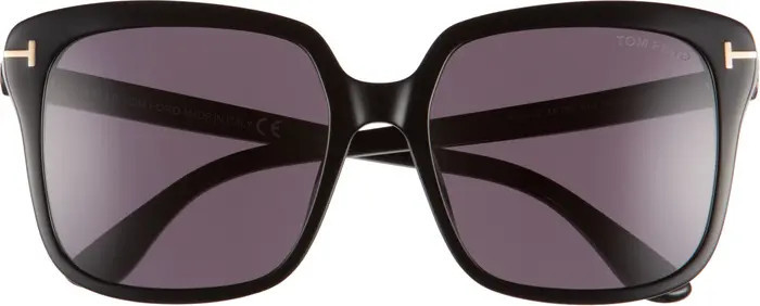 Faye 56mm Gradient Square Sunglasses | Nordstrom