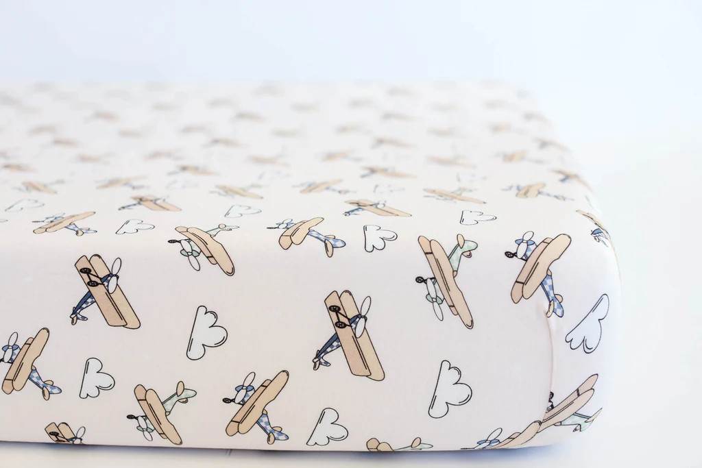 PLANE FUN DREAM CRIB SHEET | Dream Big Little Co.