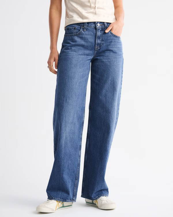 Women's Low Rise Baggy Jean | Women's Bottoms | Abercrombie.com | Abercrombie & Fitch (US)