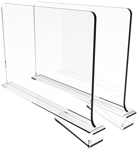 2PCS Multifunction Acrylic Shelf Dividers,Closets Shelf and Closet Separator for Wood Closet,Only... | Amazon (US)