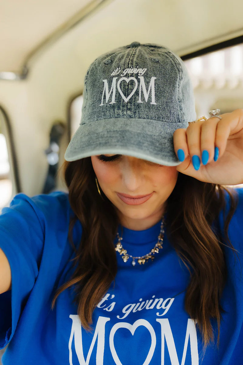 Denim It's Giving Mom Hat | Shop Staykation