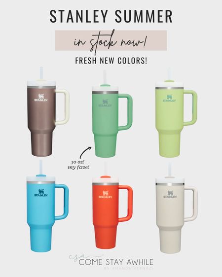 New Stanley tumbler quencher colors for spring and summer are 😍
Stanley H2.0 flow state back in stock alert! 

#LTKFind #LTKhome #LTKSeasonal