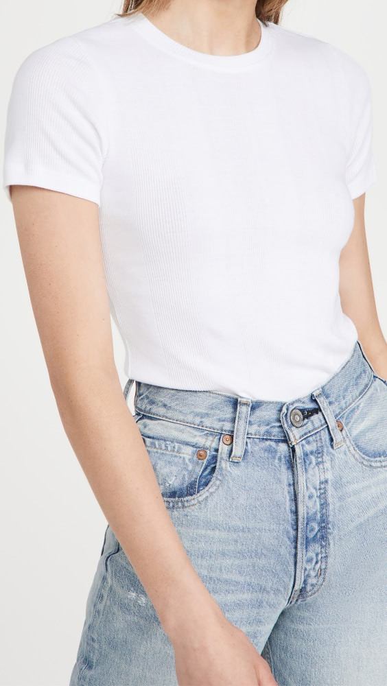 Goldie Short Sleeve Rib Tee | Shopbop | Shopbop