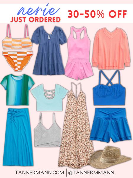 Aerie JUST ORDERED & 30-50% Off Almost Everything.  Free Shipping with the purchase of a swimsuit #MemorialDaySale #Swimsuit #VacationOutfit #Beach

#LTKswim #LTKsalealert