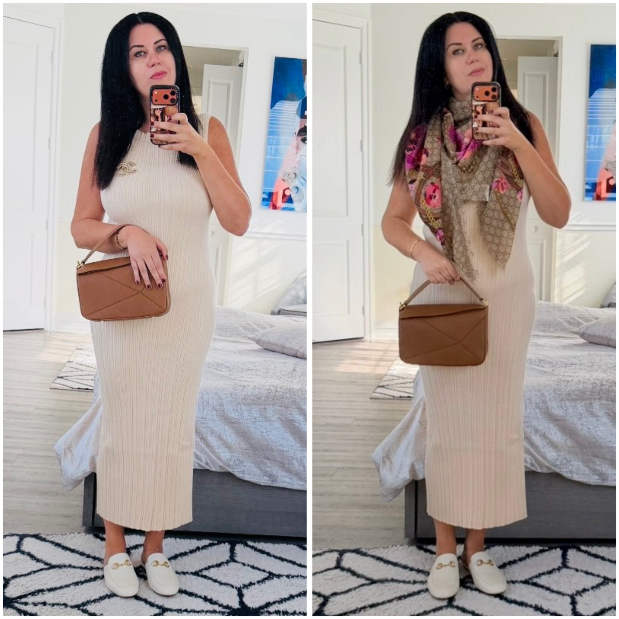 💃 Which detail completes this look — brooch or  scarf? 💫

💃 Effortless elegance, top-quality pieces, all at prices you’ll love. Your next favorite outfit is just a click away with @OneQuince!

#QuincePartner 

#LTKHoliday #LTKGiftGuide #LTKFindsUnder100