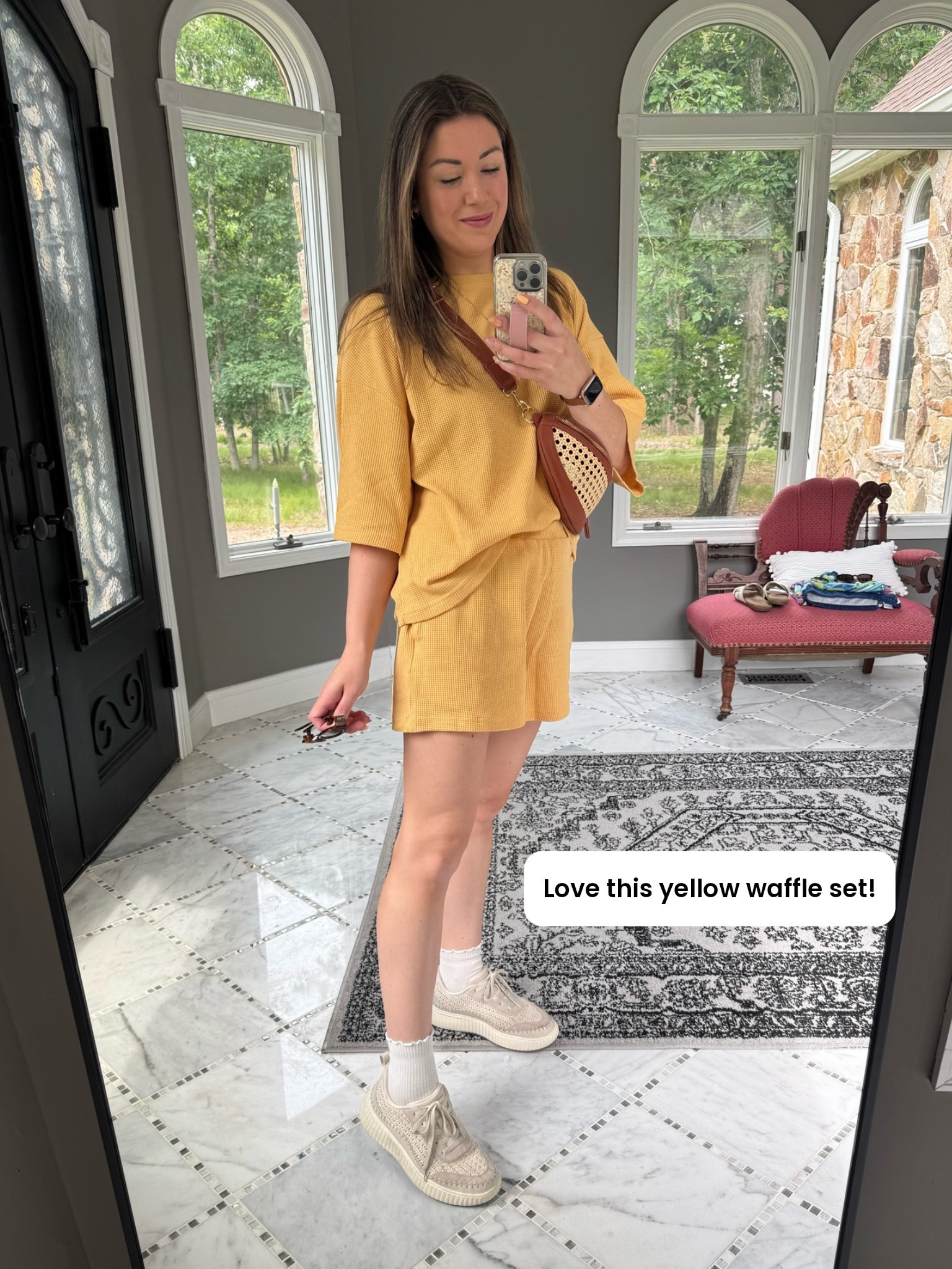 This yellow waffle knit set is the definition of effortless summer style. ☀️💛 Comfy enough for everyday errands, cute enough for brunch, and paired with these neutral woven platform sneakers for the perfect casual look. These are the kind of Amazon finds you’ll reach for all season long!

Amazon fashion, Amazon two piece set, yellow waffle knit set, waffle knit lounge set, Amazon matching set, casual summer outfit, comfy Amazon outfit, neutral platform sneakers, woven sneakers, Amazon sneakers, summer outfit ideas, everyday mom style, casual chic outfit, affordable Amazon fashion, vacation outfit, stay at home mom style, spring and summer fashion, Amazon outfit finds, easy everyday outfit, neutral accessories, butter yellow, matching set, Amazon finds, summer matching set, summer outfit ideas

#LTKootd #LTKgrwm #LTKmomlife