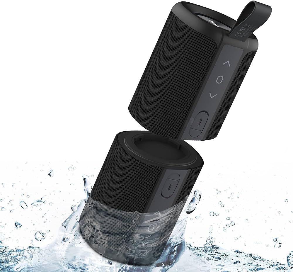 KOVE Commuter 2 - Black Bluetooth Speakers, Portable, Wireless with HD Louder Volume, Deep Bass S... | Amazon (US)