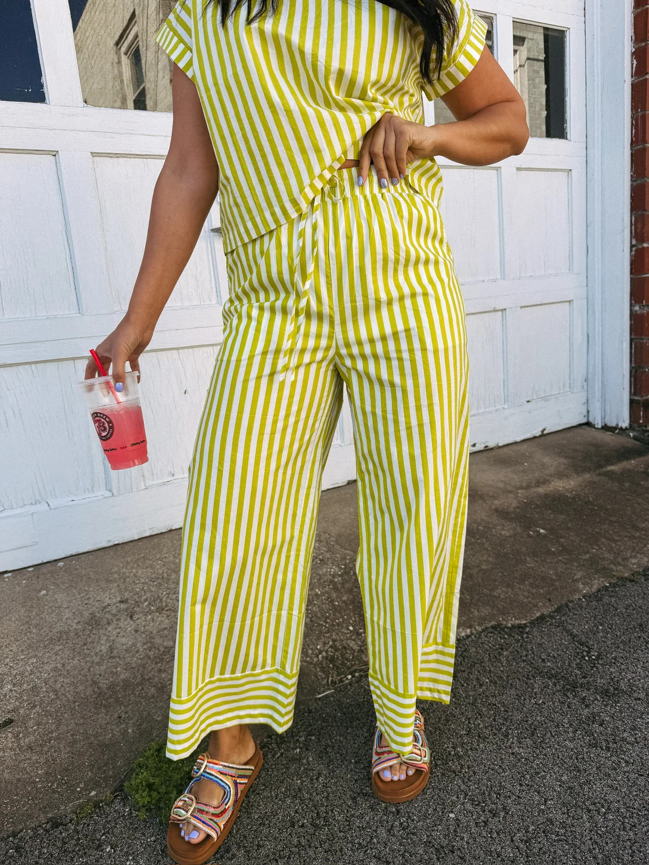 limelight stripe pants | Etta+East