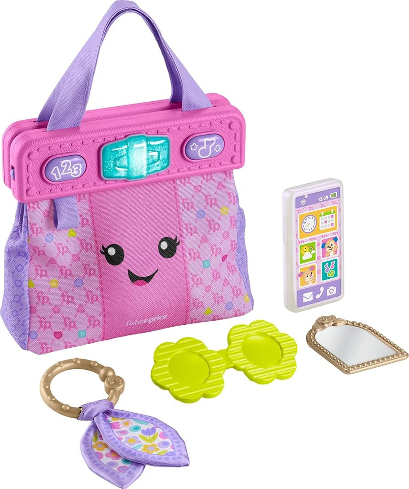 Fisher-Price Baby & Toddler Toy Laugh & Learn Going Places Learning Purse Interactive Bag & 4 Acc... | Amazon (US)