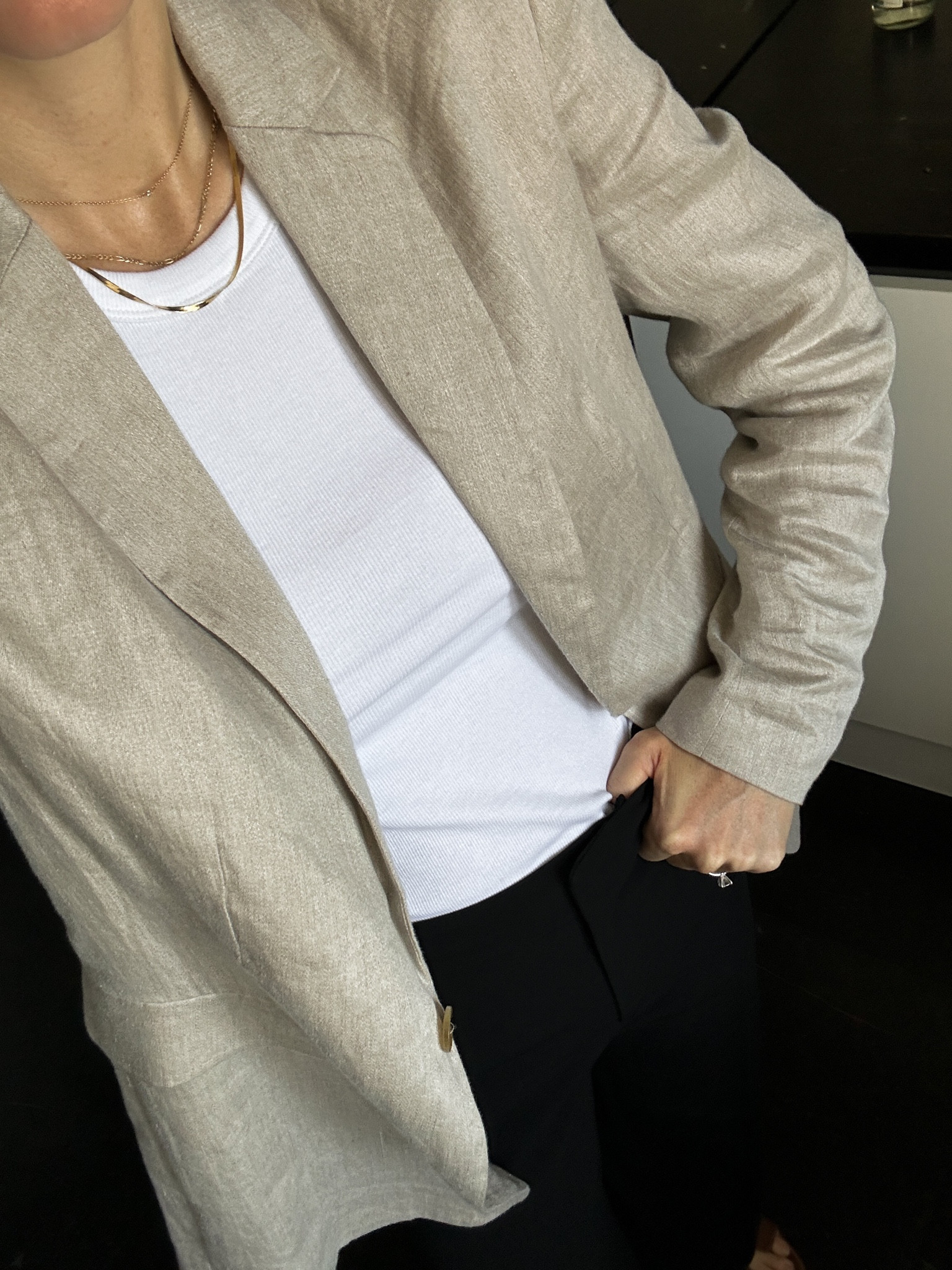 Slowly building my collection of go-to white tanks. The Toteme one and Sézane one I lean on most. Have had my eye on Sold Out NYC, Cos, Amo, and Arket as well.