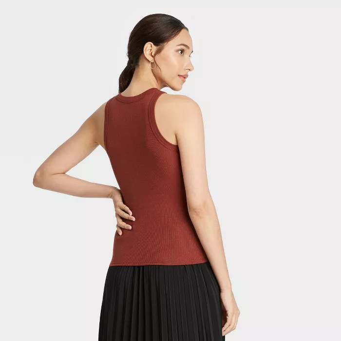 Women's Slim Fit Rib Tank Top - A New Day™ | Target