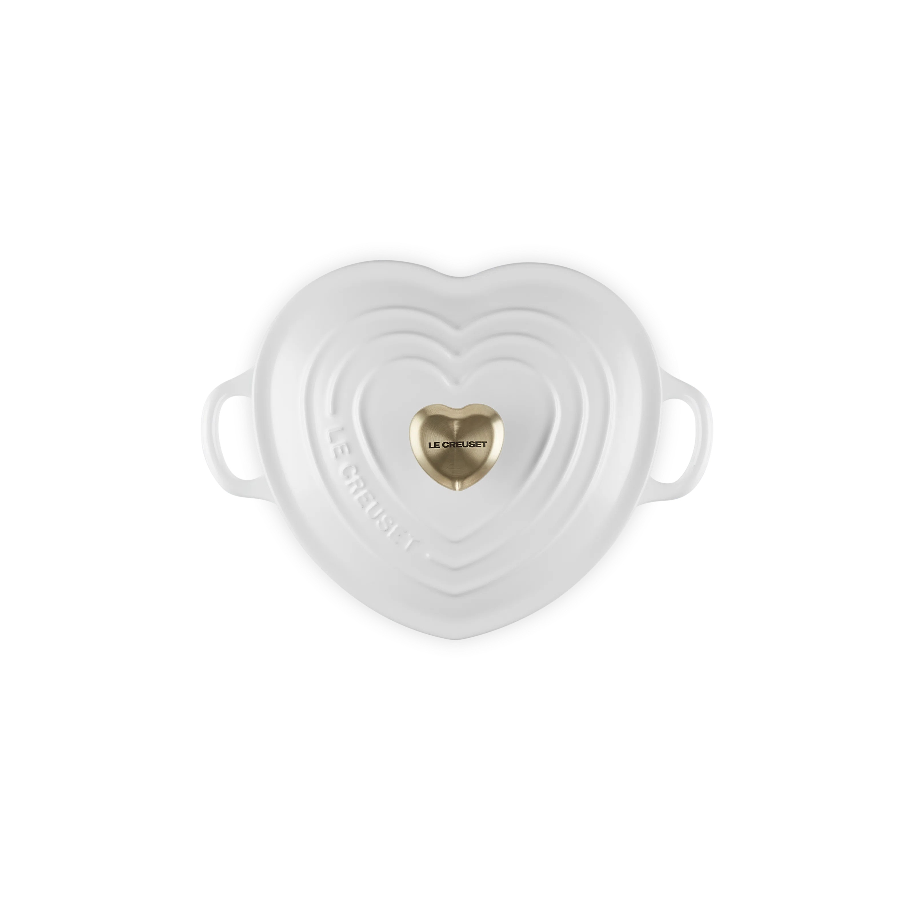 Le Creuset Cast Iron Traditional Heart Dish 1.25 Qt Peche Light Gold Heart Knob | Wayfair North America
