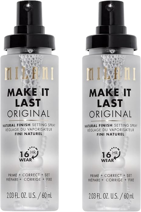 Milani Setting Spray + Primer, Make It Last Original - Natural Finish with Niacinamide for Hydrat... | Amazon (US)