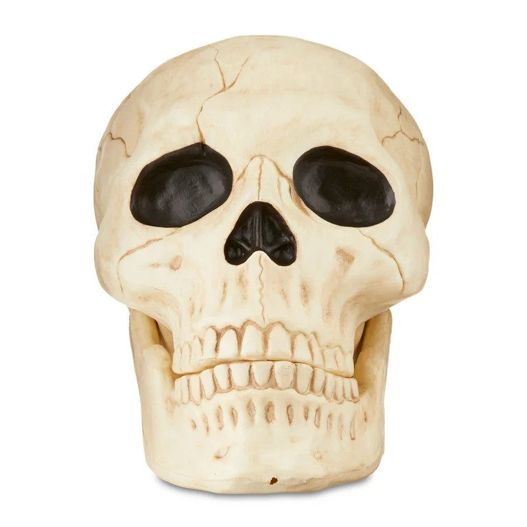 Halloween Faux Skull Halloween Decoration, 10 in, by Way To Celebrate | Walmart (US)
