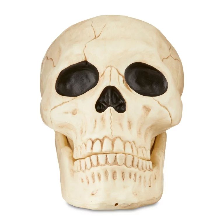 Halloween Faux Skull Halloween Decoration, 10 in, by Way To Celebrate | Walmart (US)