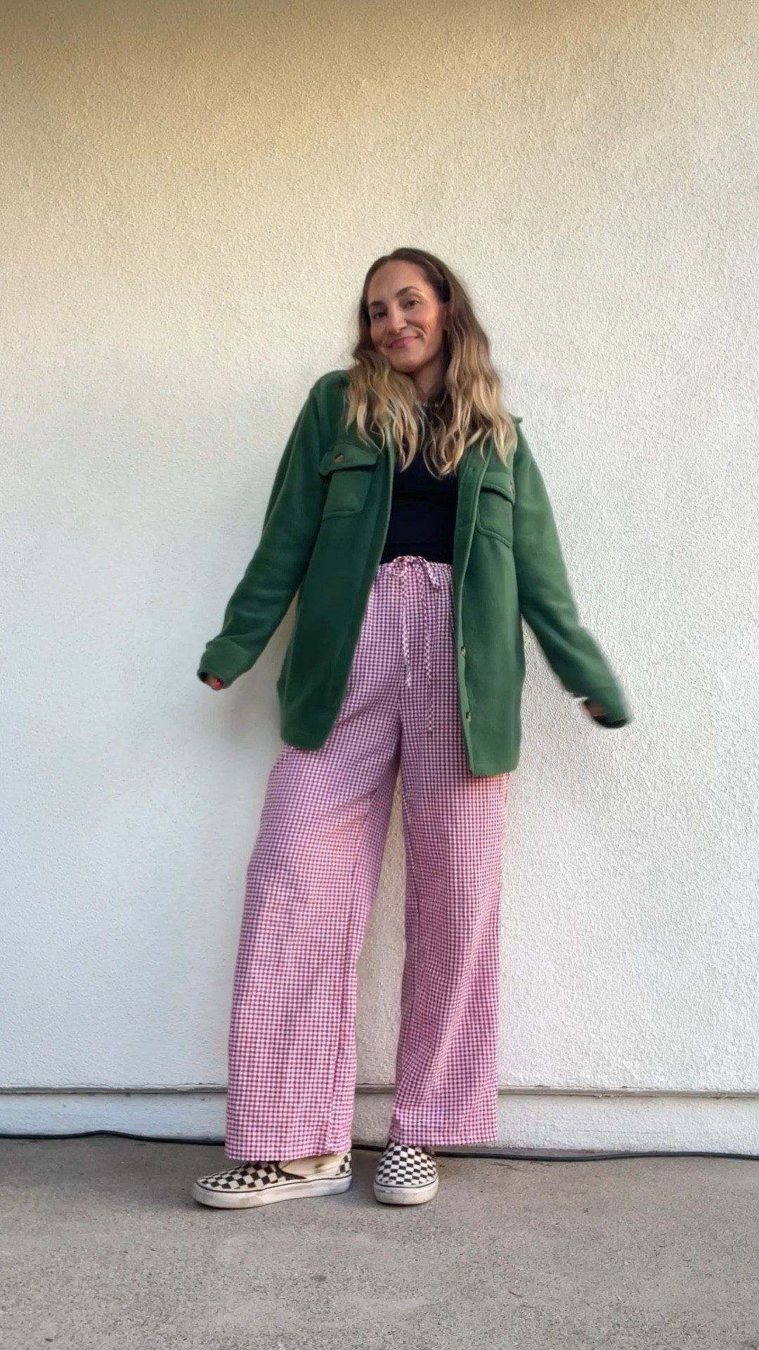 small in tank and medium in pants. linking similar bag and jackets 


gingham, boxer pants, Christmas style, checkered vans 

#LTKHoliday #LTKSeasonal