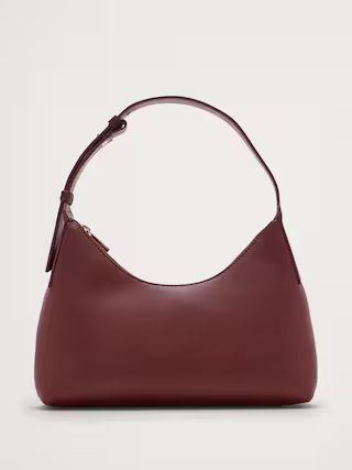 Leather Crescent Shoulder Bag | Banana Republic (US)