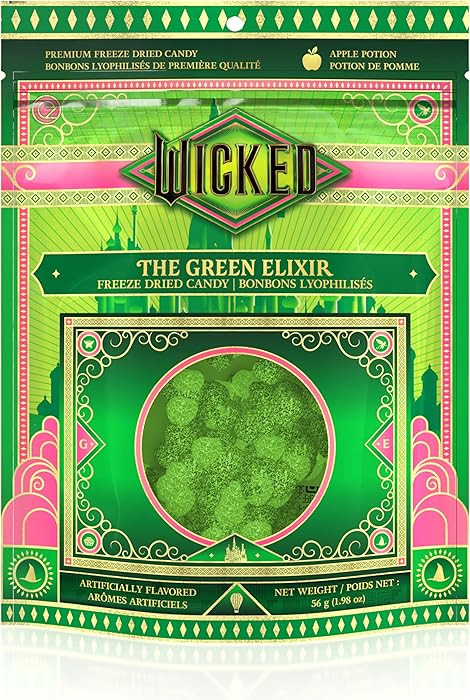 Wicked Elphaba Freeze Dried Candy Puffs by Bubblegum Kids | Halloween Candy | Sour Green Apple Fl... | Amazon (US)