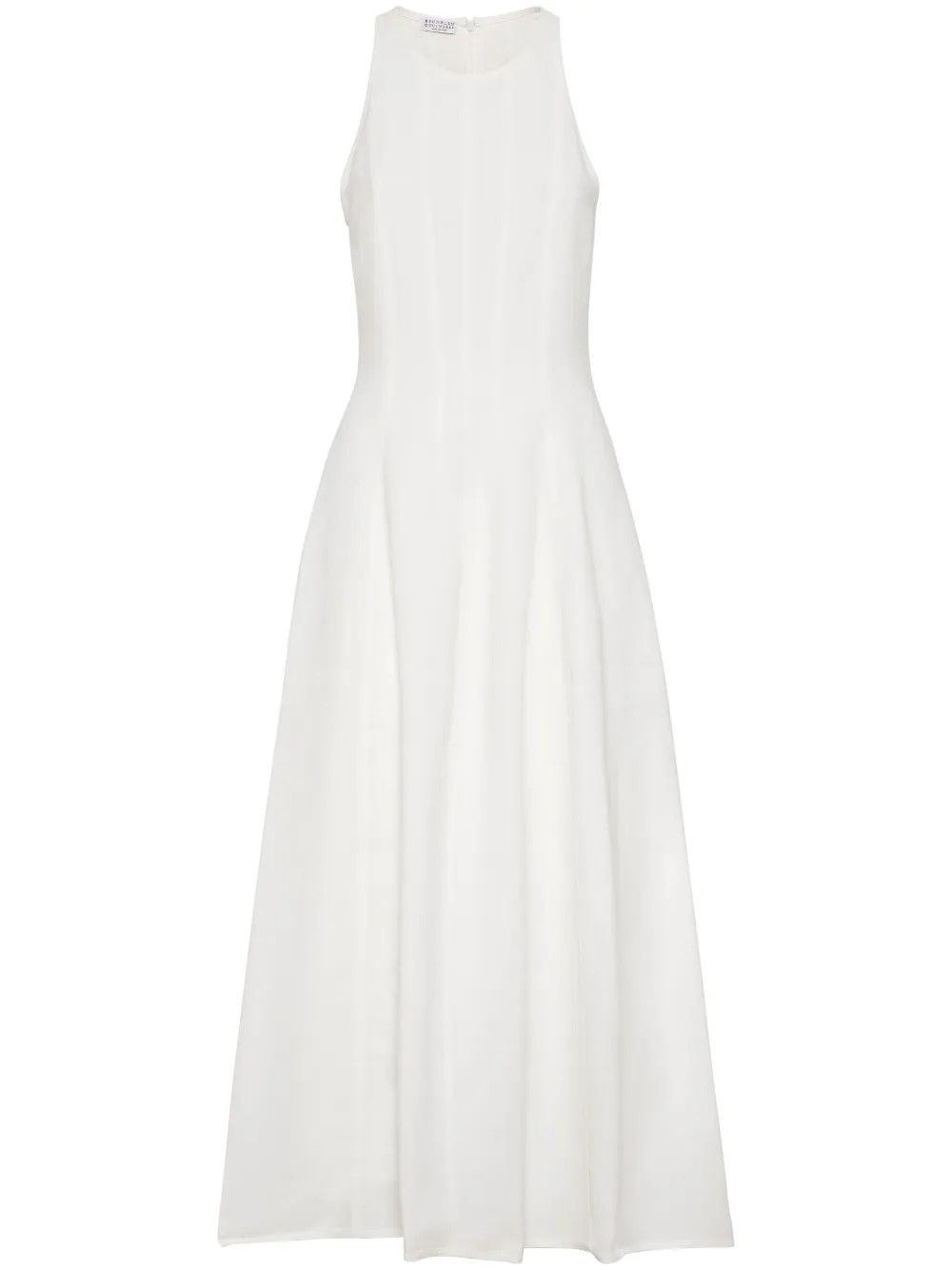 Brunello Cucinelli Sleeveless Maxi Dress | White | FARFETCH UK | Farfetch Global
