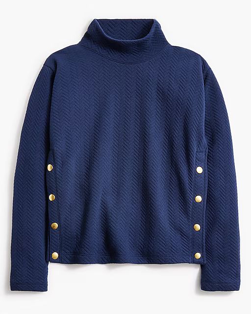 Quilted mockneck sweater | J.Crew Factory