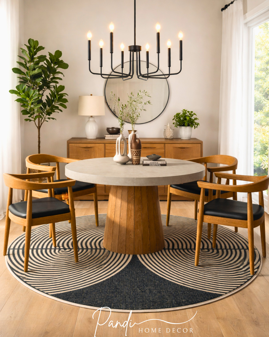 Warm wood tones and clean lines create a dining space that feels modern, calm, and inviting 🤍 Natural textures, soft lighting, and simple styling make it perfect for everyday living.
#DiningRoom #ModernDining #WoodFurniture #NeutralDecor #DiningTable #HomeDecor #InteriorInspo 

 #LTKHome