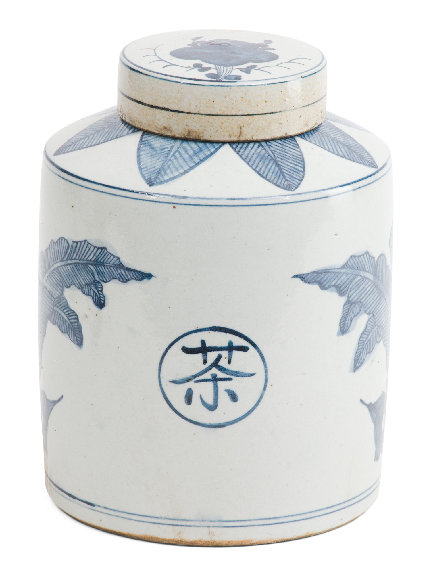 9x11.5 Palm Leaf Tea Jar | TJ Maxx