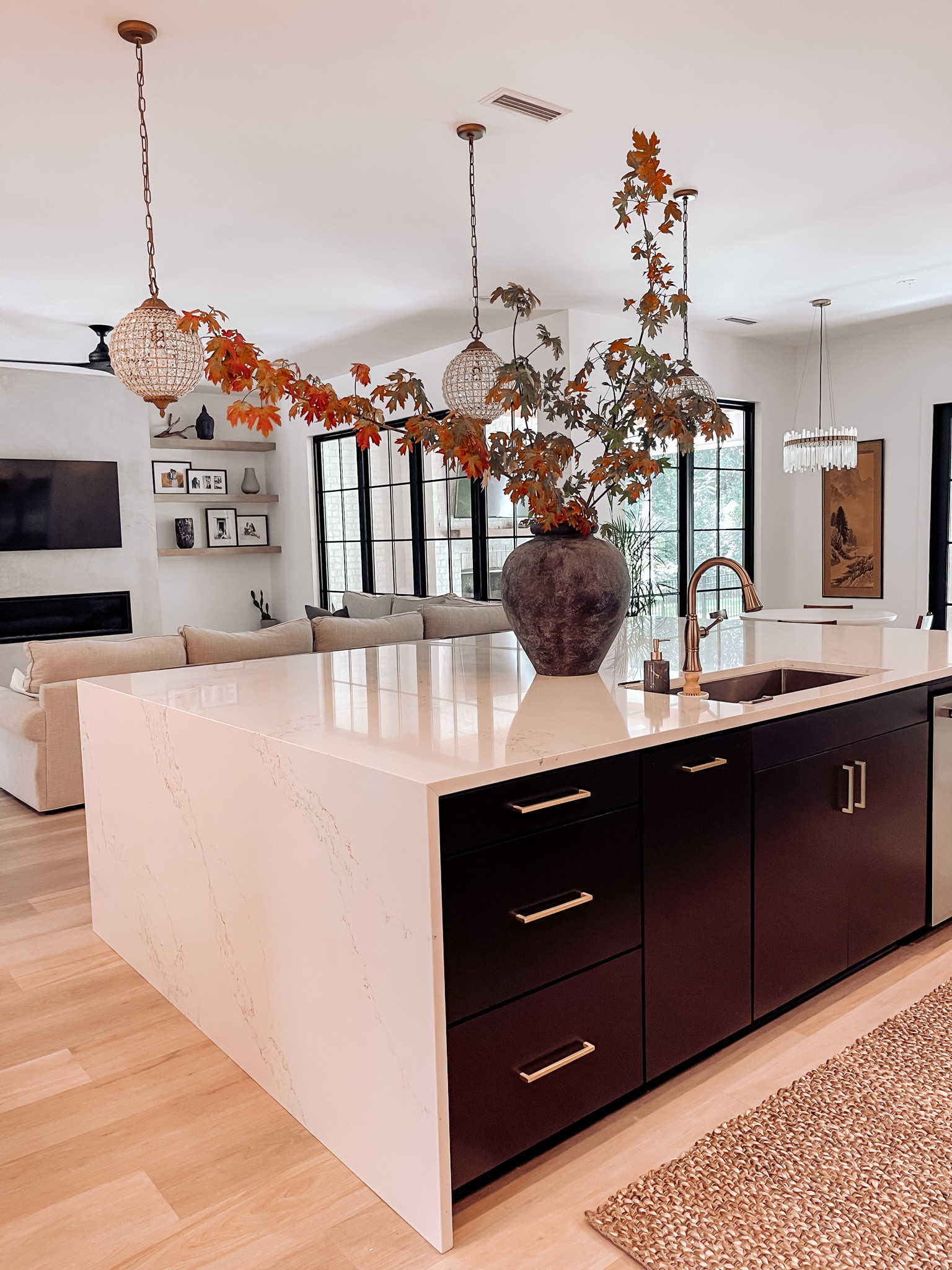 Kitchen fall decor vases kitchen hardware Arhaus pendants chandelier CB2 

#LTKhome