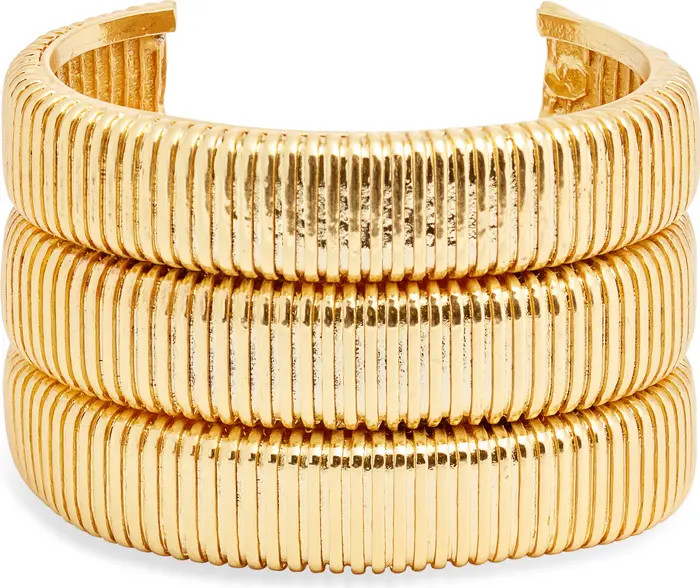 Snakechain Textured Cuff Bracelet | Nordstrom