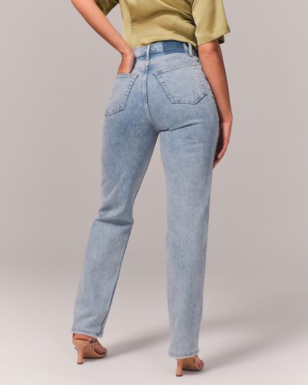 Curve Love Ultra High Rose 90s Straight Jeans, Abercrombie jeans, Abercrombie curve love jeans, Abercrombie sale

#LTKstyletip #LTKcurves #LTKsalealert