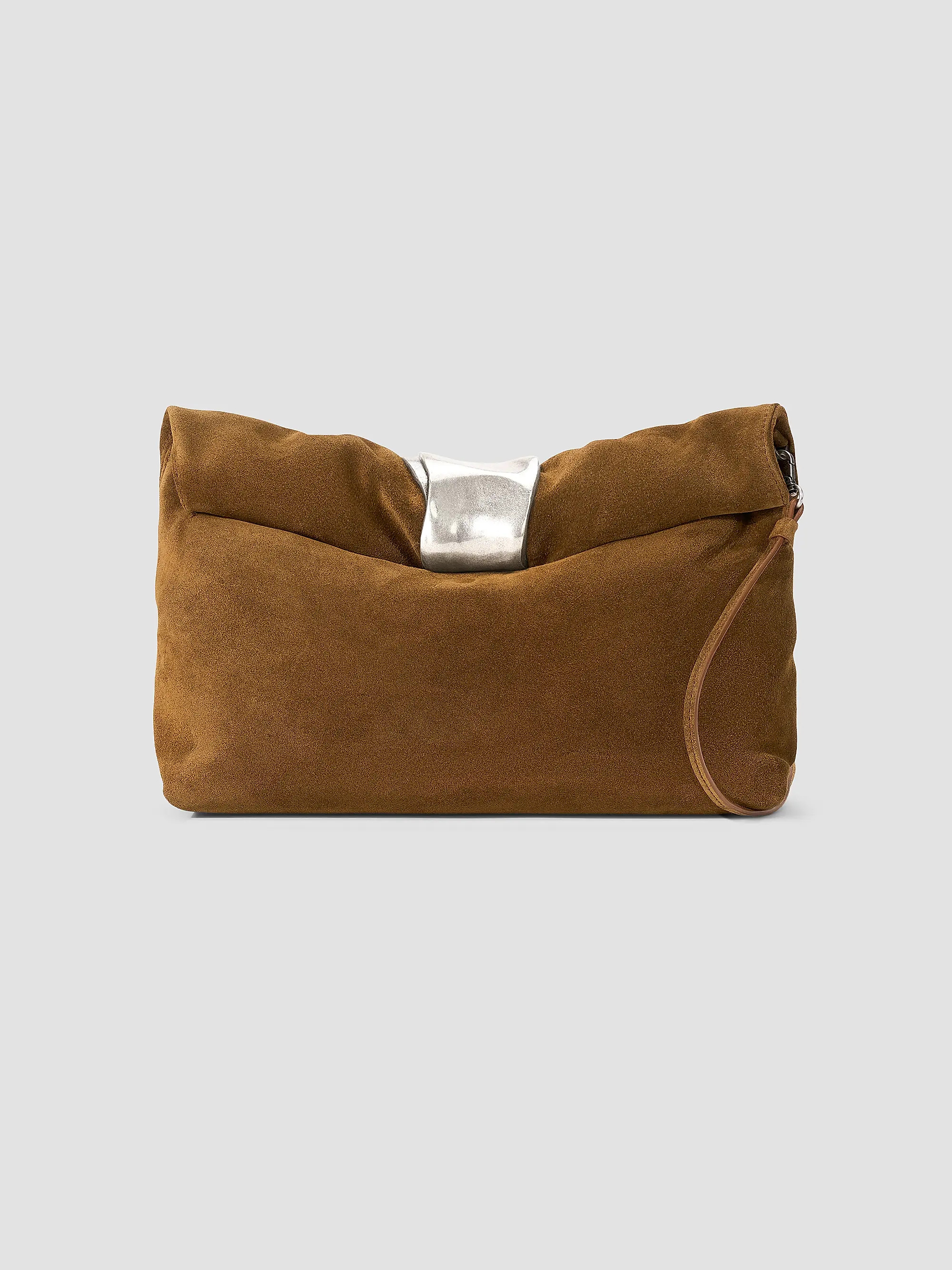 STAUD Cuff Suede Clutch | Saks Fifth Avenue | Saks Fifth Avenue