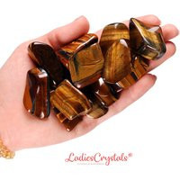 Tiger Eye Tumbled Stone, Natural Eye, Protection & Confidence Crystal, Focus Motivation, Grounding Energy, Healing Gemstone | Etsy (US)
