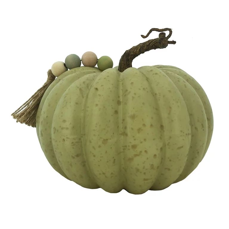 Way To Celebrate Harvest Bead Tassel 7” Green Pumpkin - Walmart.com | Walmart (US)