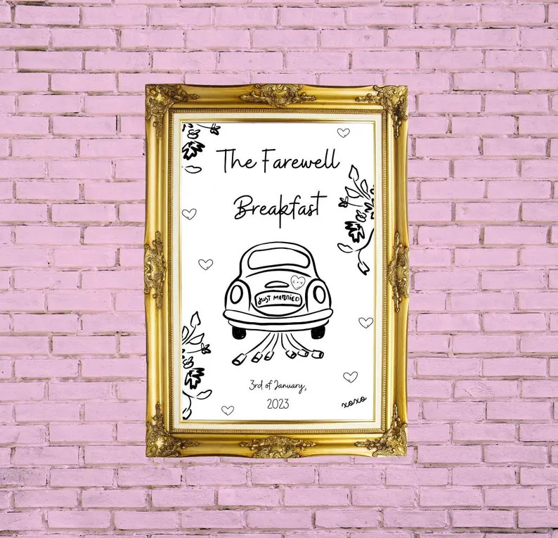 Farewell Brunch Wedding Signage Template - Etsy | Etsy (US)