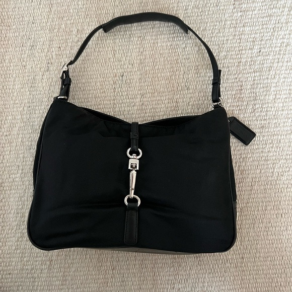 Coach 7443 Microfiber Black Mercer Clip Hobo Clip Small Shoulder Bag | Poshmark